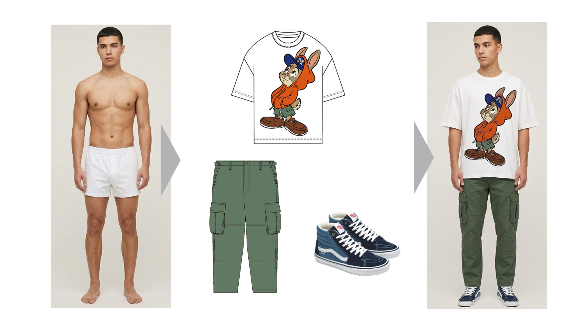 AIコーディネート生成サービスのイメージ